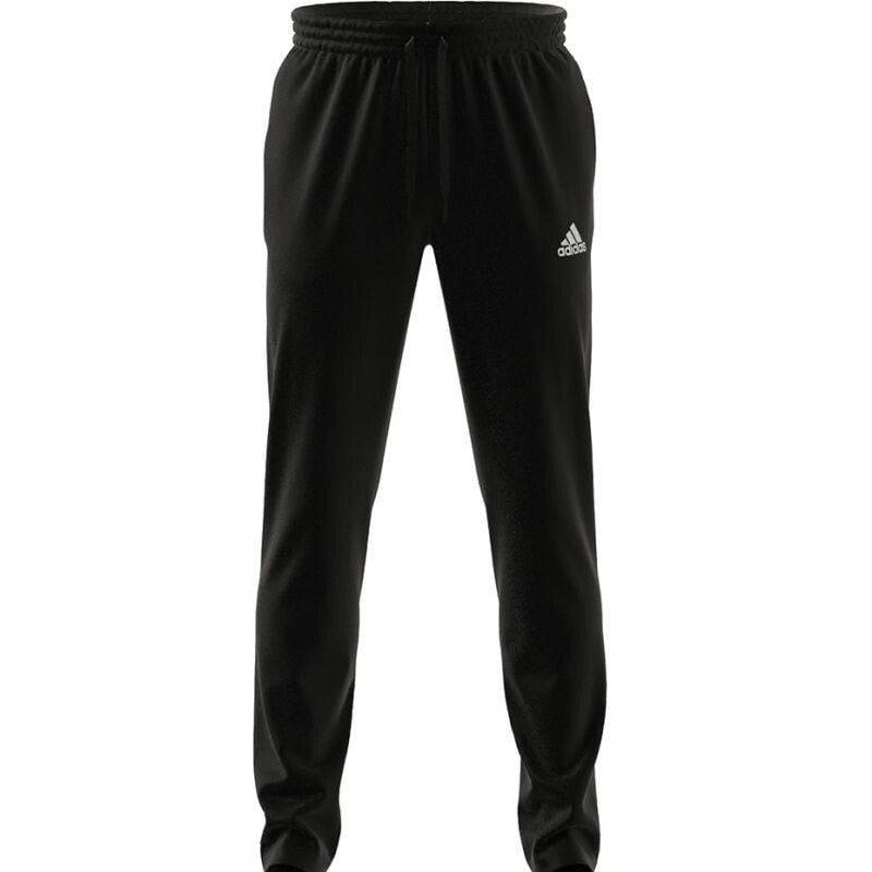 Мужские брюки спортивные черные зауженные Adidas Essentials Tapered Open Hem Pants M GK9222