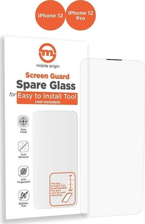 MOBILE ORIGIN Orange Screen Guard Spare Glass do iPhone 12 / 12 Pro