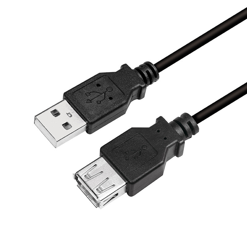 LogiLink CU0010B USB кабель 2 m 2.0 USB A Черный