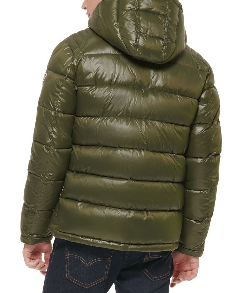 Guess men's hooded hot sale puffer coat