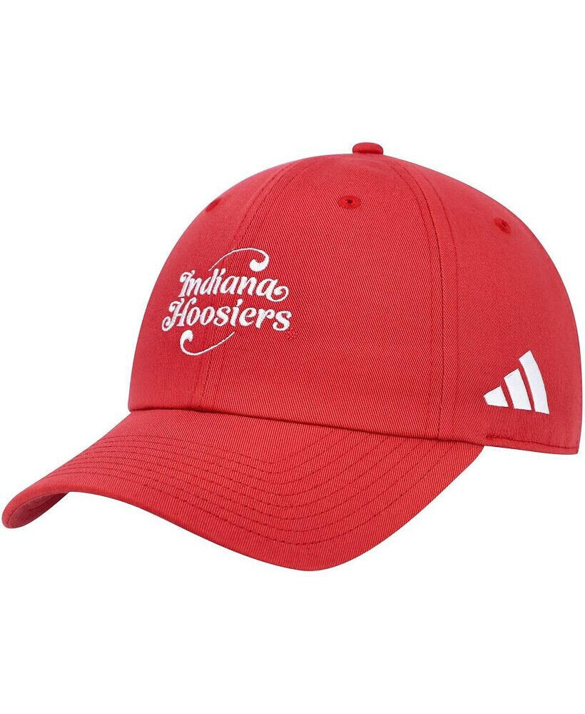 adidas men's Crimson Indiana Hoosiers Slouch Adjustable Hat