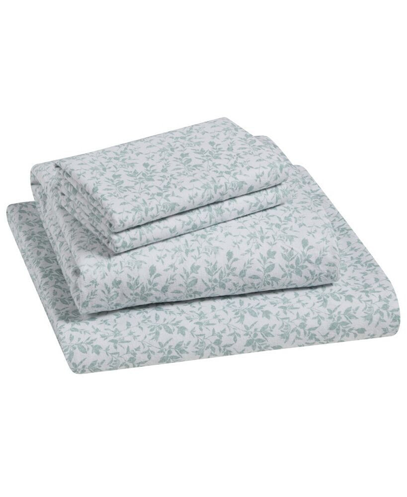 Tahari home Flora 100% Cotton Flannel 4-Pc. Sheet Set, Full