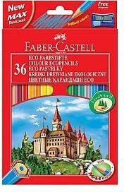 Faber-Castell Kredki 36 kolorów z temperówką Zamek