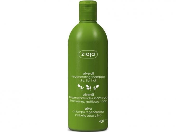 Ziaja Olive Oil Regenerating Shampoo Восстанавливающий шампунь с оливковым маслом для сухих волос без объема 400 мл