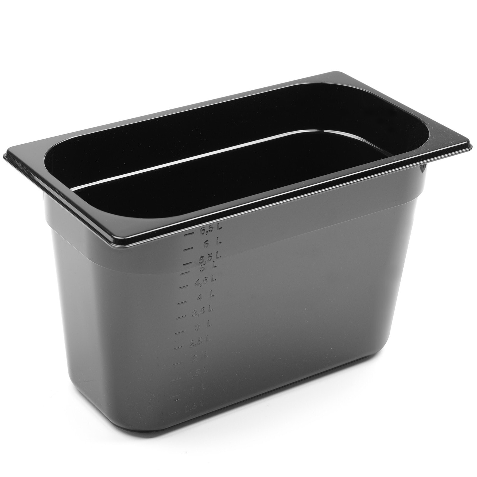 Gastronomy container GN 1/3 made of black polycarbonate 325x176x200mm 7.8L Hendi 862506