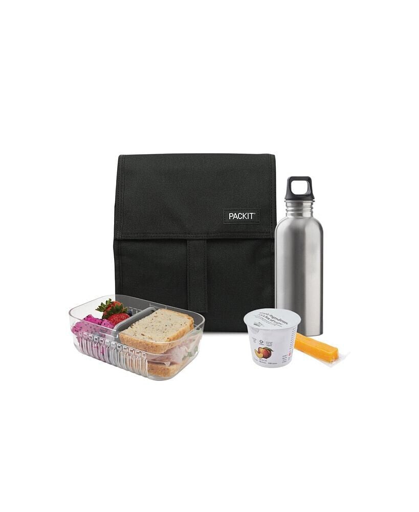 Pack It freezable Lunch Bag and Mod Lunch Bento Set, 5 Piece