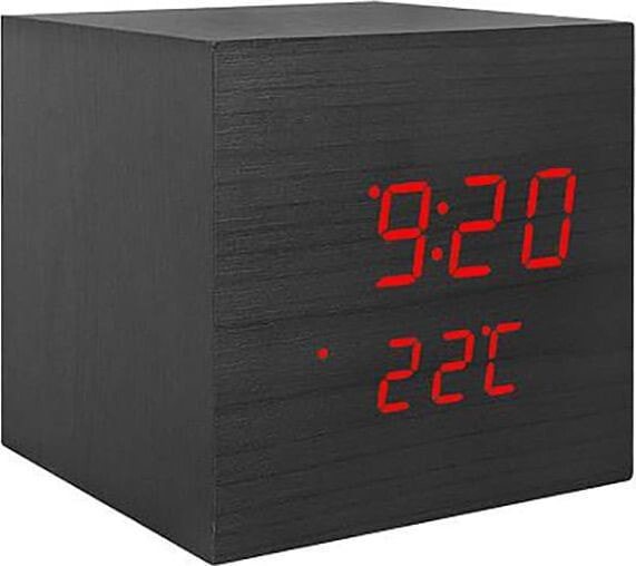 LTC LED cube alarm clock with thermometer LXLTC07
