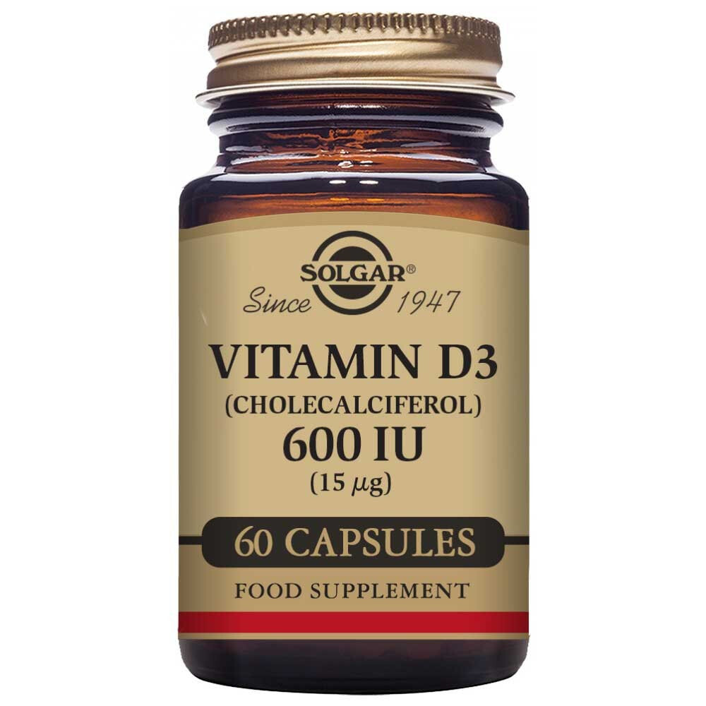 SOLGAR Vitamin D3 600 IU 15 mcg 60 Units