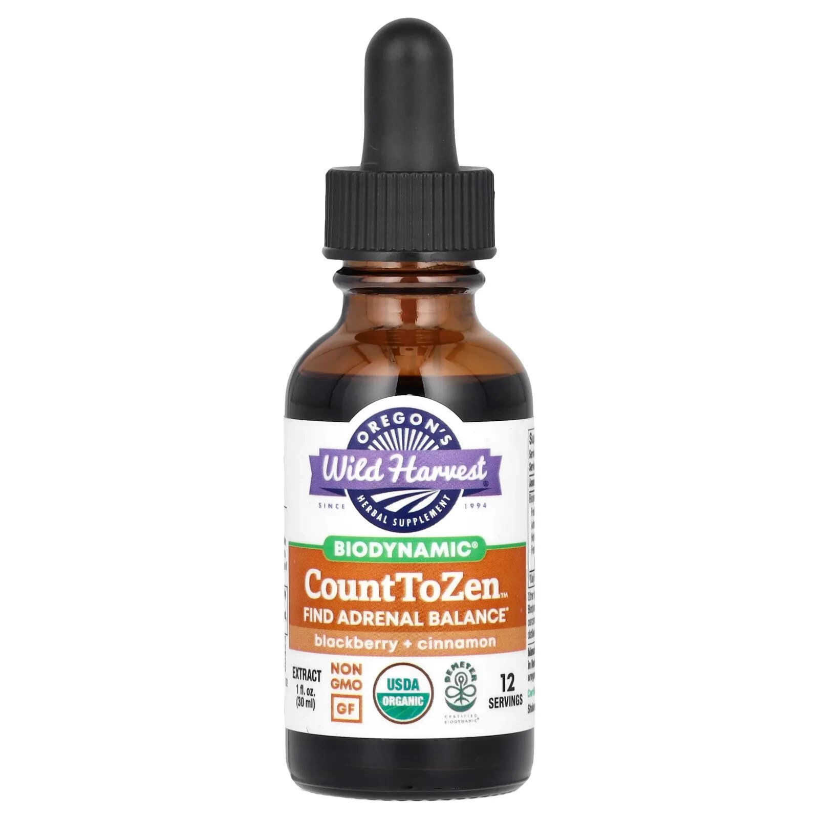 Biodynamic, Count To Zen Extract, Blackberry + Cinnamon, 1 fl oz (30 ml)