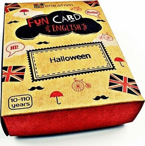 Развивающая настольная игра для детей Creativo Fun Card English Halloween CREATIVO