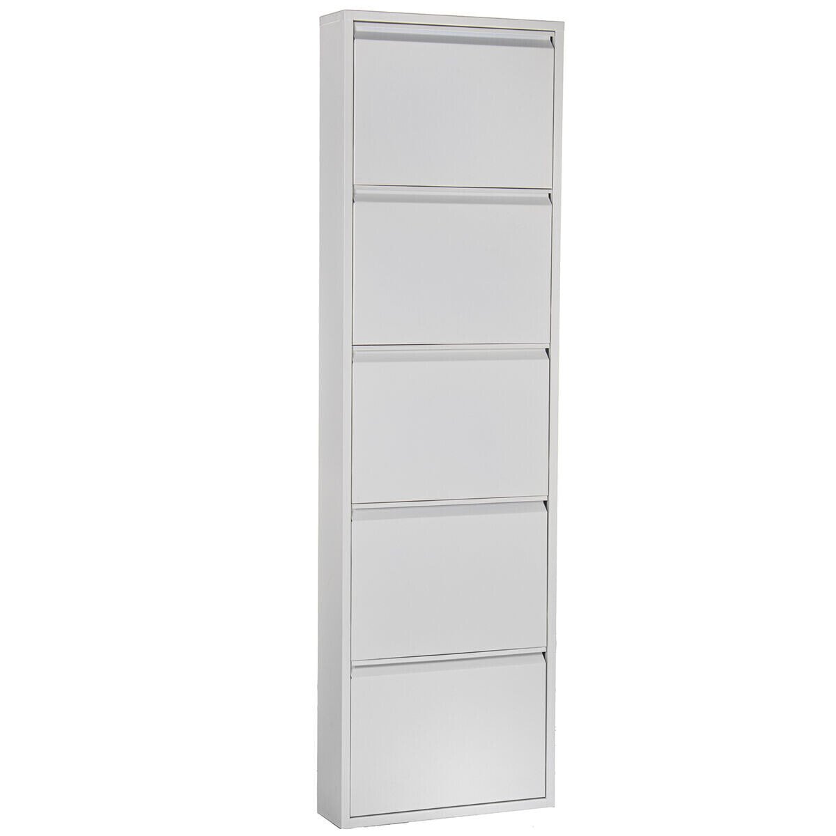 Shoe Rack Alexandra House Living White 50 x 170 x 15 cm 5 drawers