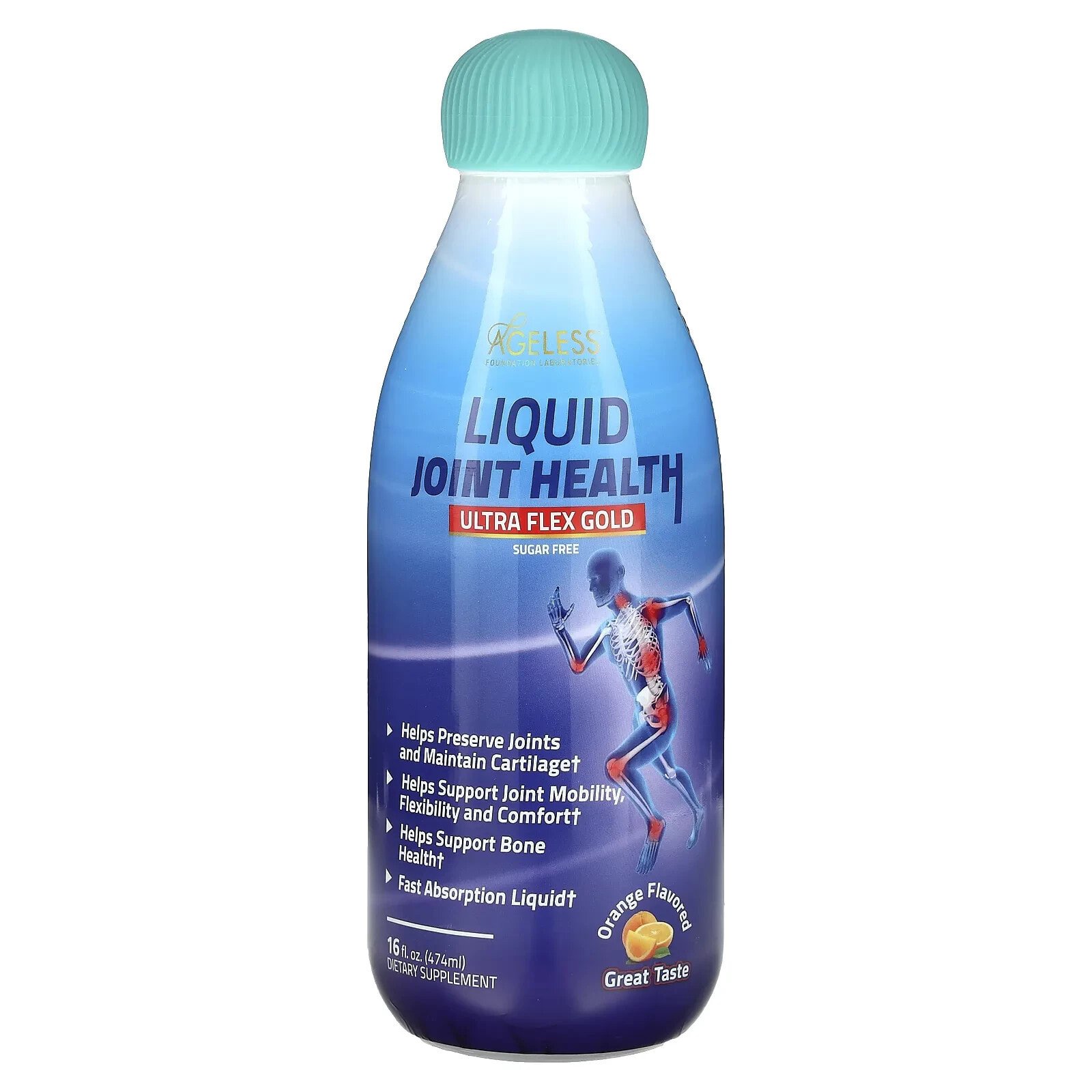 Liquid Joint Health, Ultra Flex Gold, Sugar Free, Orange, 16 fl oz (474 ml)