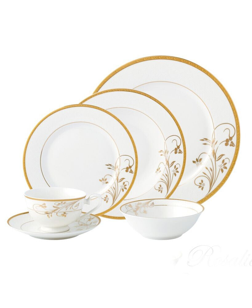 Lorren Home Trends dinnerware Bone China, Service for 4 by Set of 24
