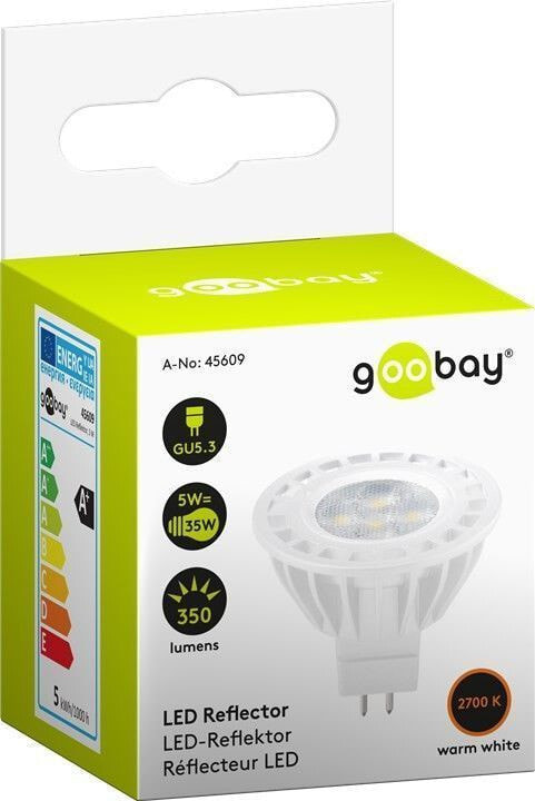 Goobay 45609 energy-saving lamp 5 W GU5.3 A+