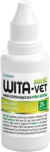 EUROWET WITA-VET 25ml DROPS (HAIR AND SKIN)