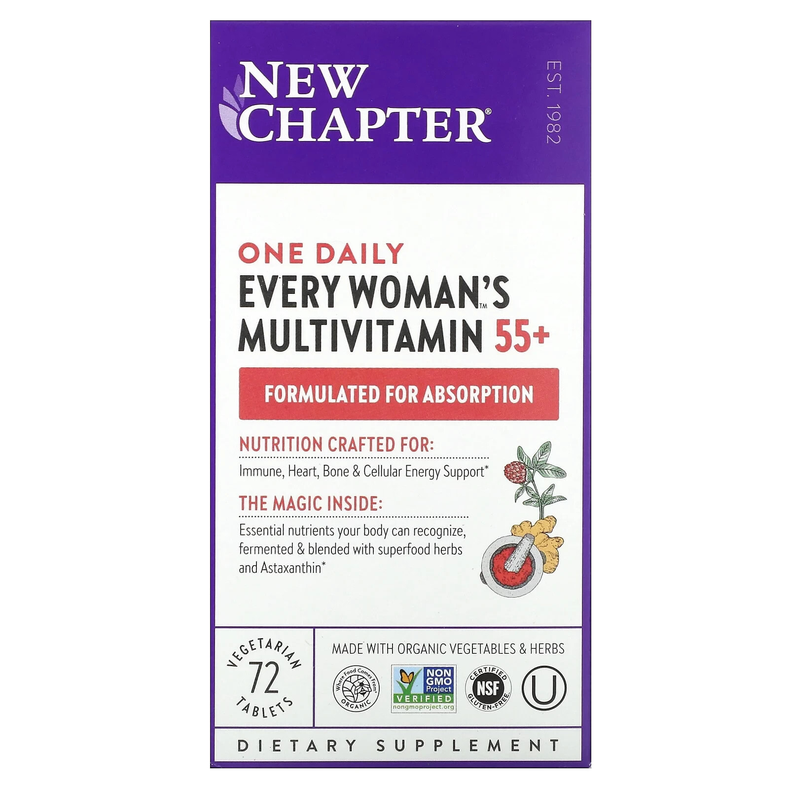 Every Woman's One Daily 55+ Multivitamin, 96 Vegetarian Tablets