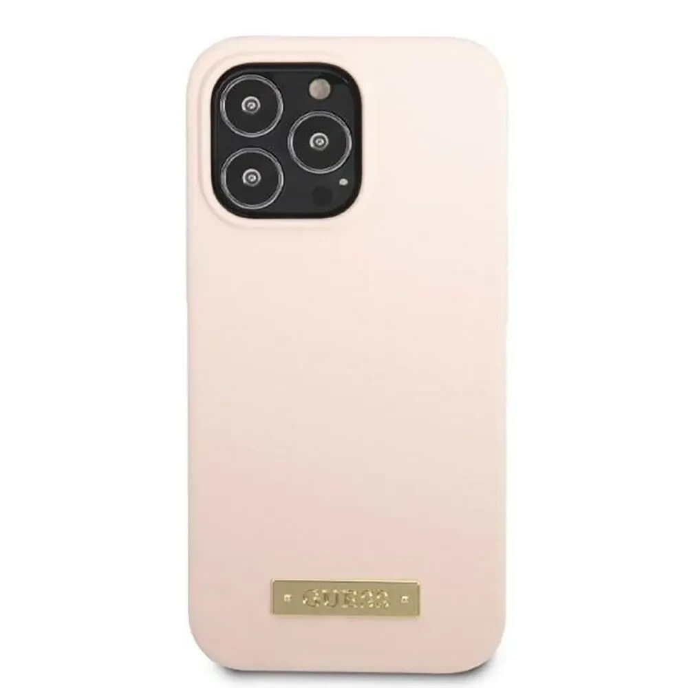 GUESS Guhmp13XSplp iPhone 13 Pro Max 6.7 Silicone Plate phone case