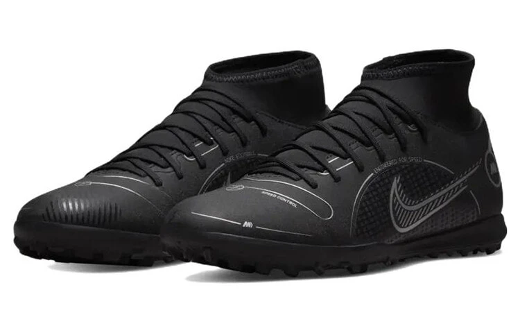 Nike Mercurial Superfly 8 Club TF 'Black Metallic Silver'