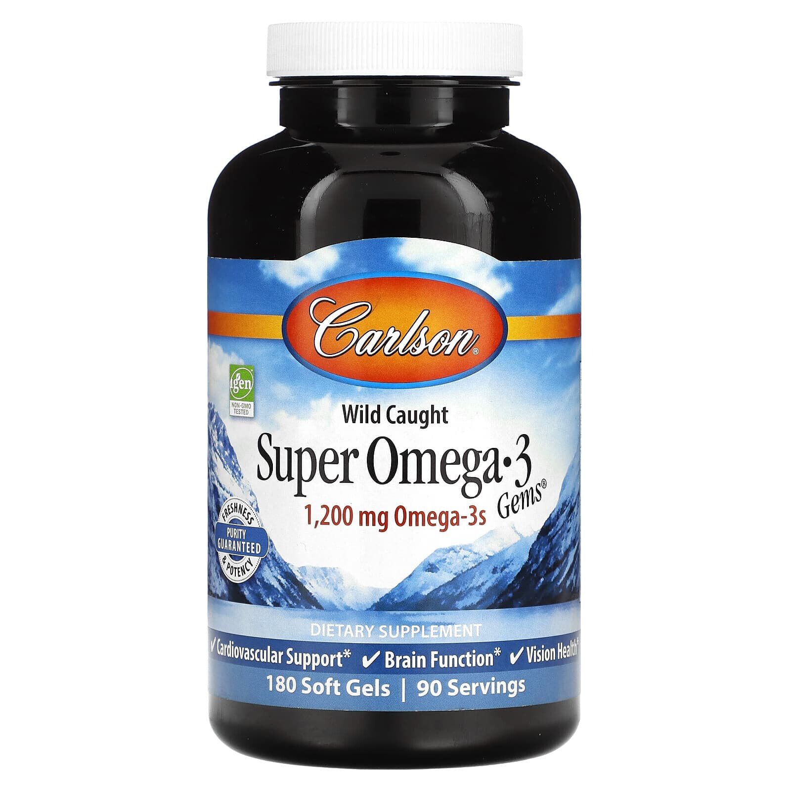 Carlson, Wild Caught Super Omega-3 Gems, высокоэффективная омега-3 из морской рыбы, 600 мг, 250 капсул