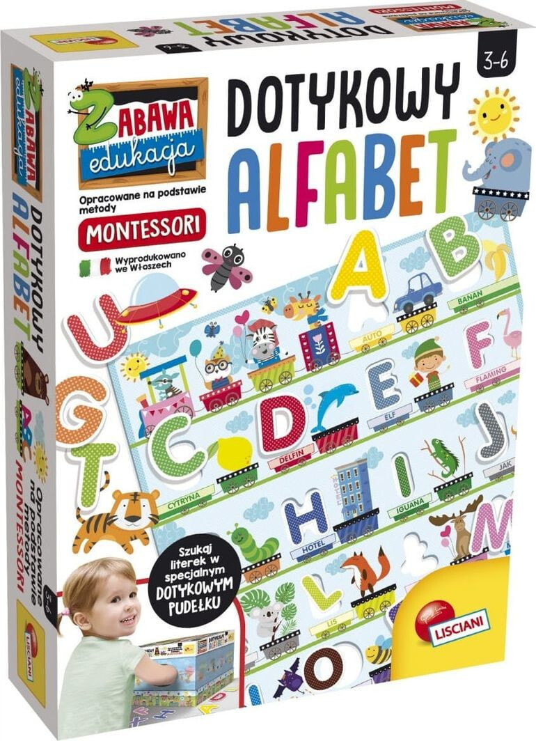 Lisciani Montessori dotykowy alfabet
