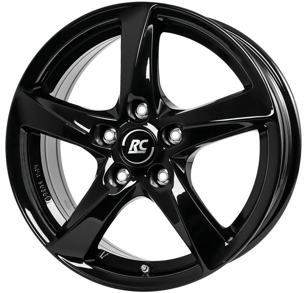 Колесный диск литой RC-Design RC30 schwarz lackiert 7.5x18 ET52.5 - LK5/108 ML63.4