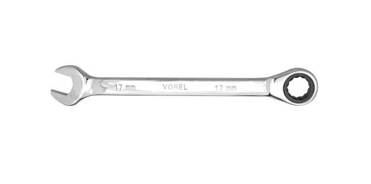 Комбинированный ключ с трещоткой VOREL 17 мм 52658