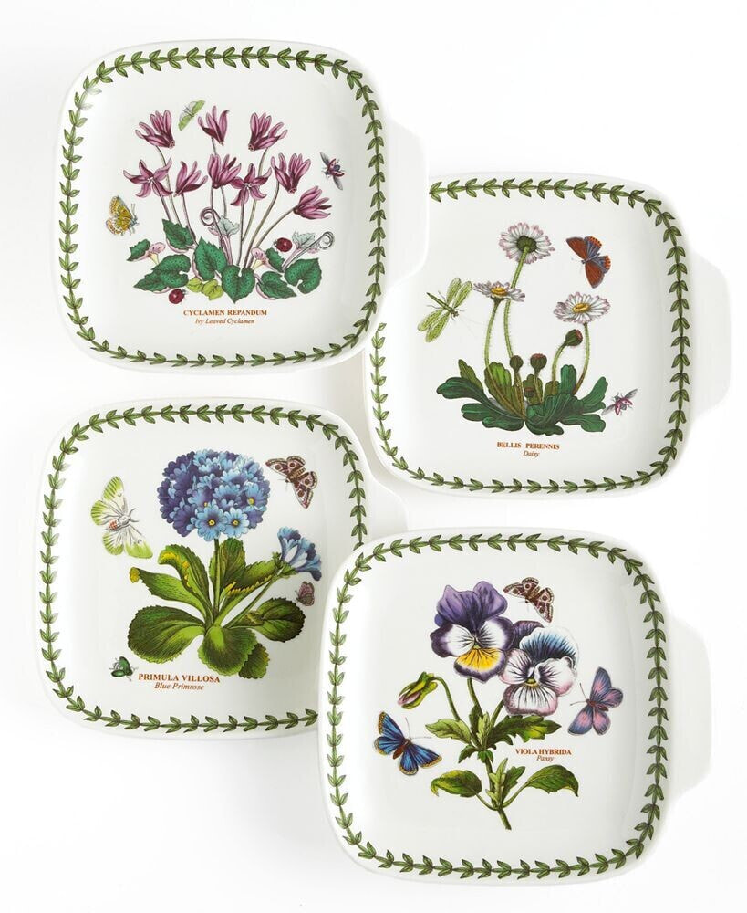 Portmeirion dinnerware, Set of 4 Botanic Garden Canape Plates