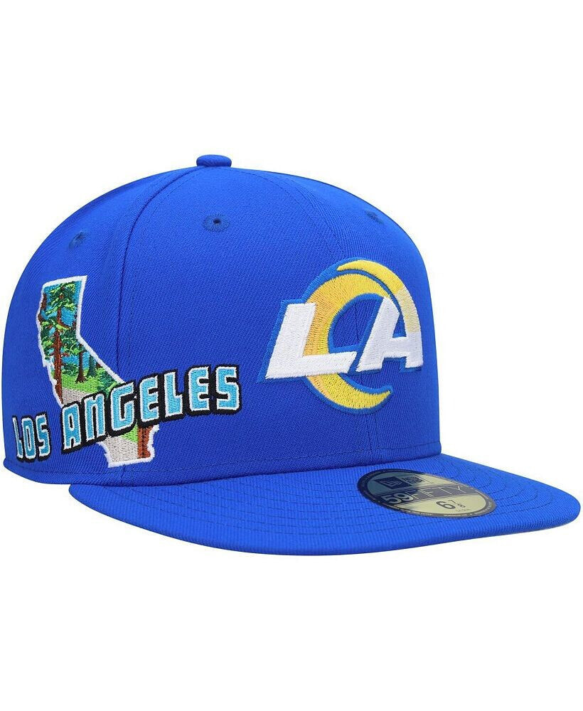Men's Royal Los Angeles Rams Stateview 59Fifty Fitted Hat