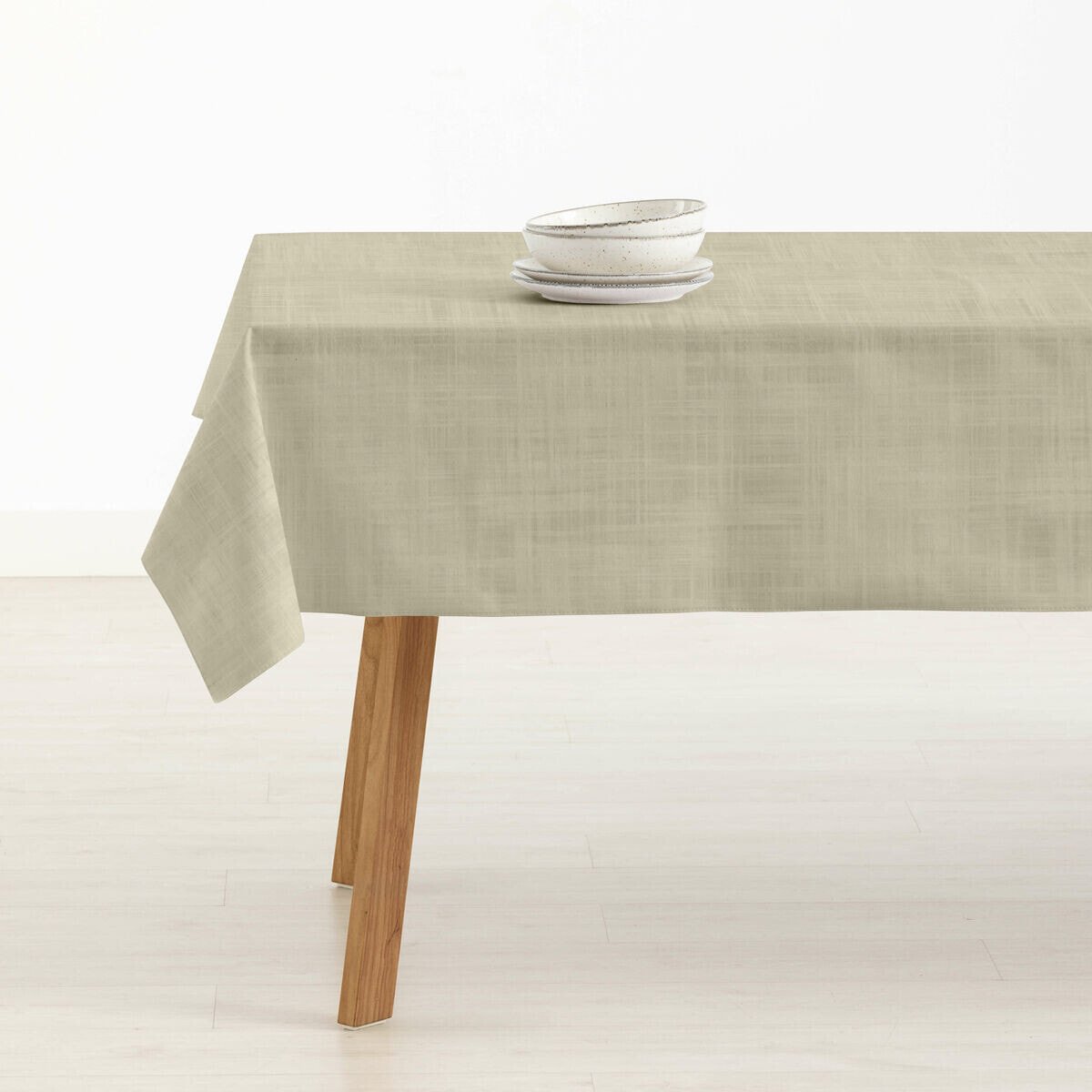 Tablecloth Belum Liso Beige 155 x 155 cm