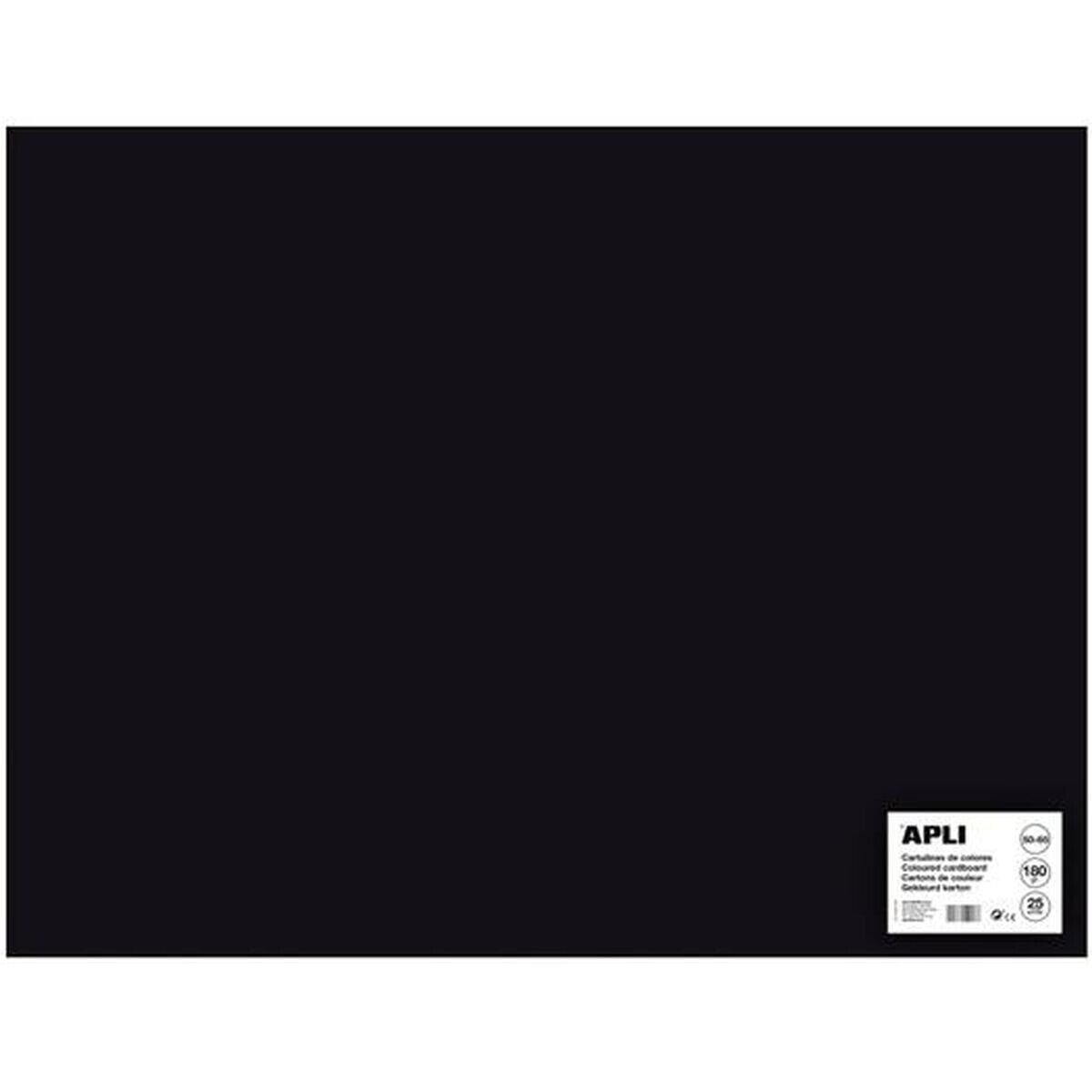 Картонная бумага Apli 14279 Чёрный 50 x 65 cm