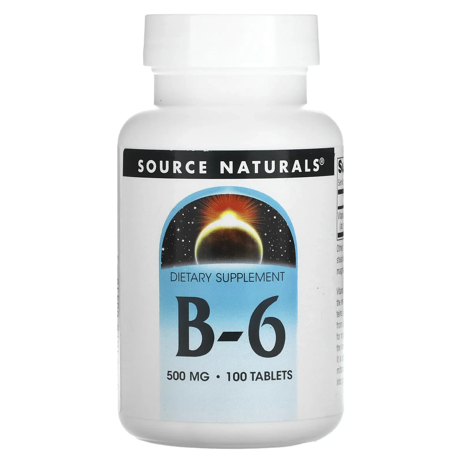 B-6, 100 mg, 100 Tablets
