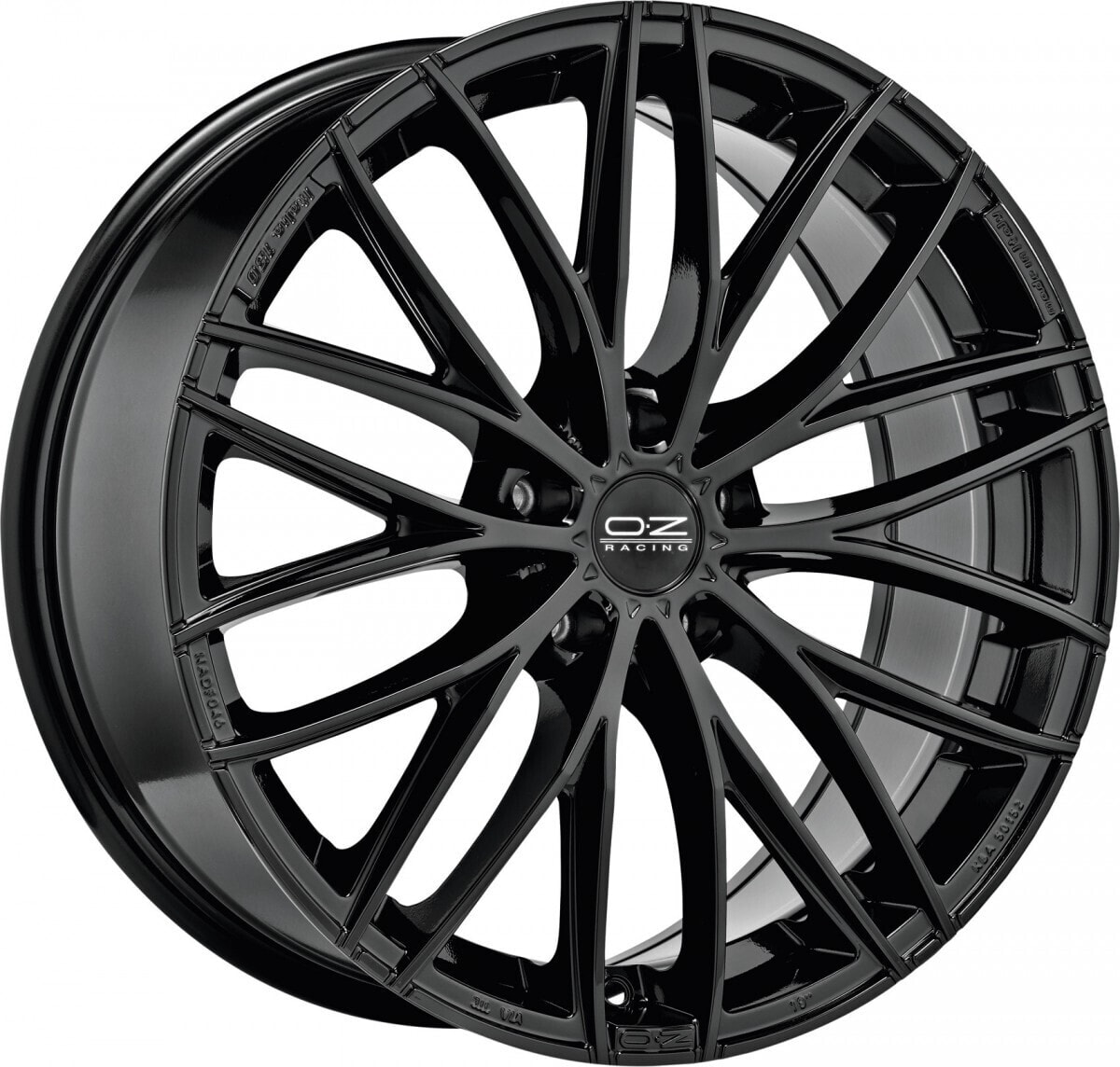 Колесный диск литой OZ Italia 150 gloss black 8x19 ET48 - LK5/112 ML75