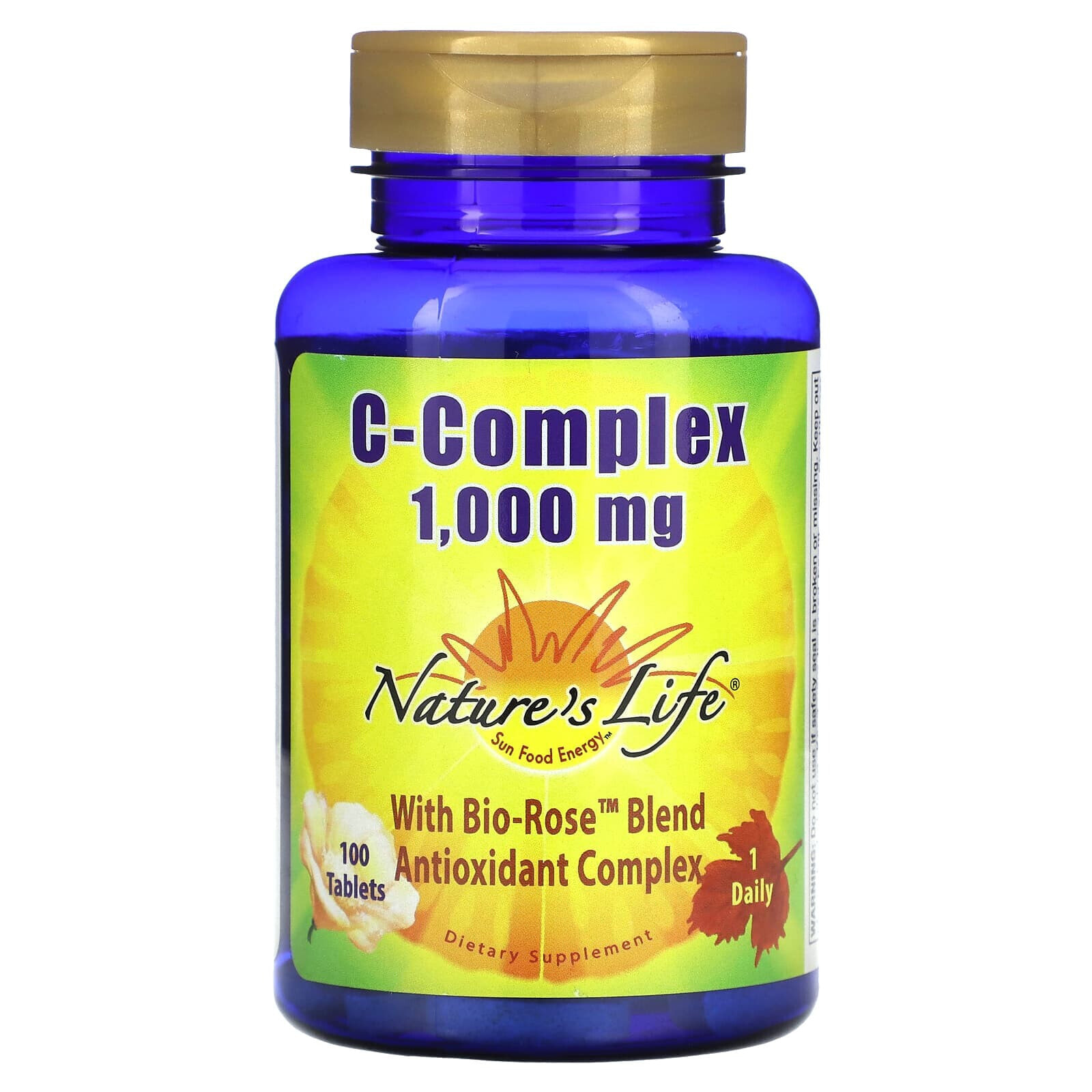 Nature's Life, комплекс с витамином С, 1000 мг, 100 таблеток