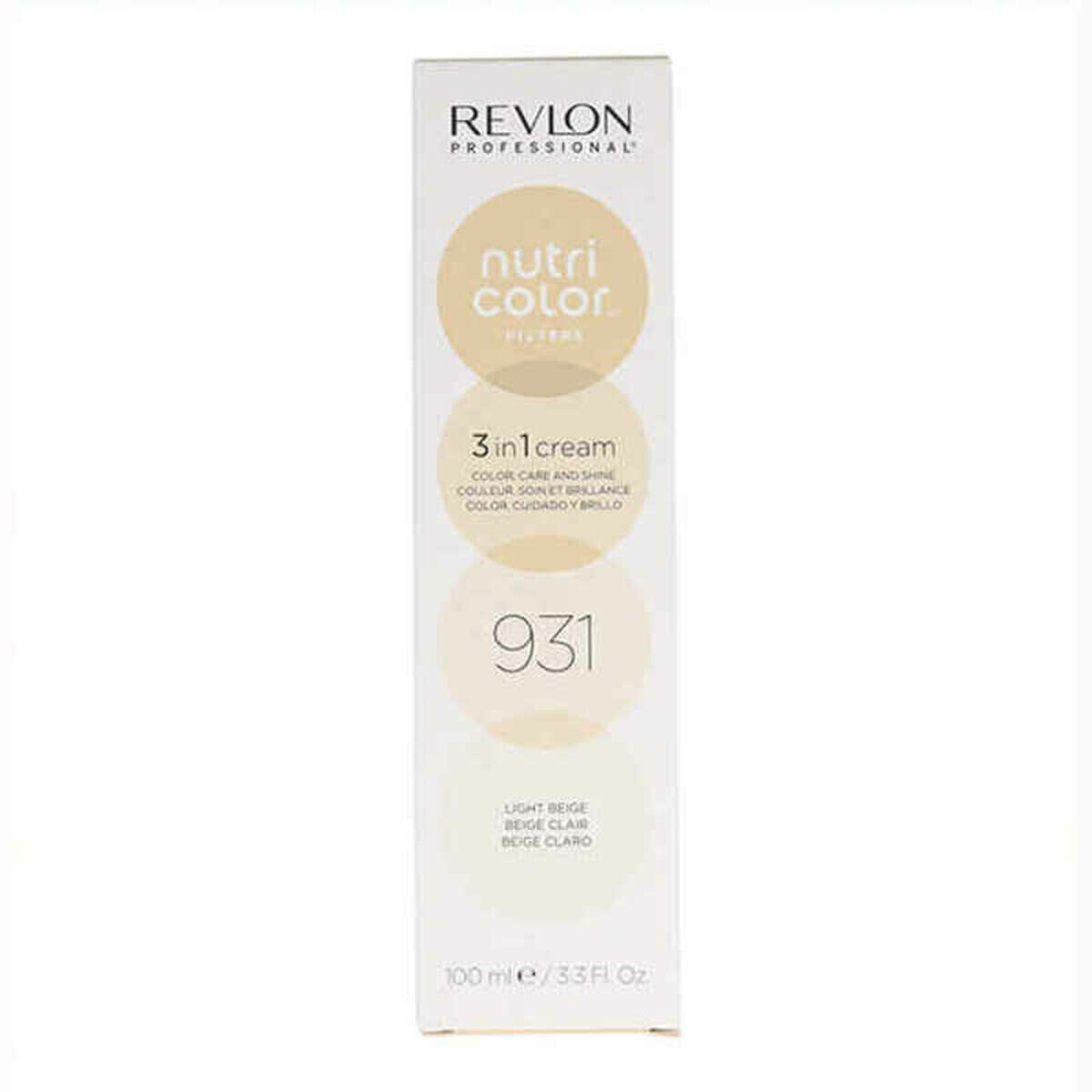 Permanent Colour Creme Revlon Nutri Color 3-in-1 931 - Light Beige (100 ml)