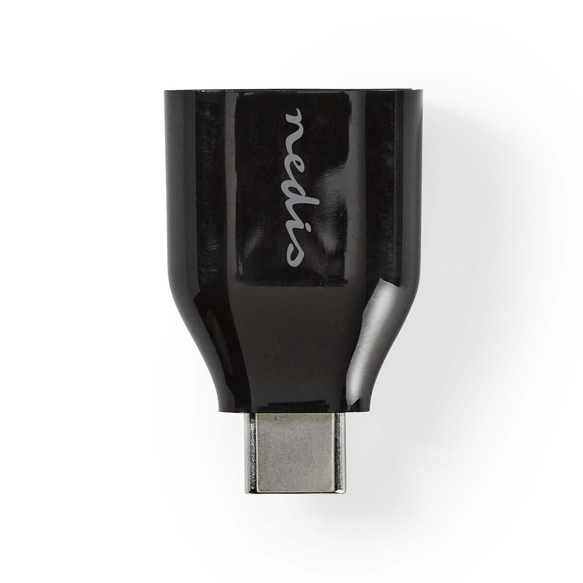 Nedis CCGP60915BK кабельный разъем/переходник USB-C USB-A Черный