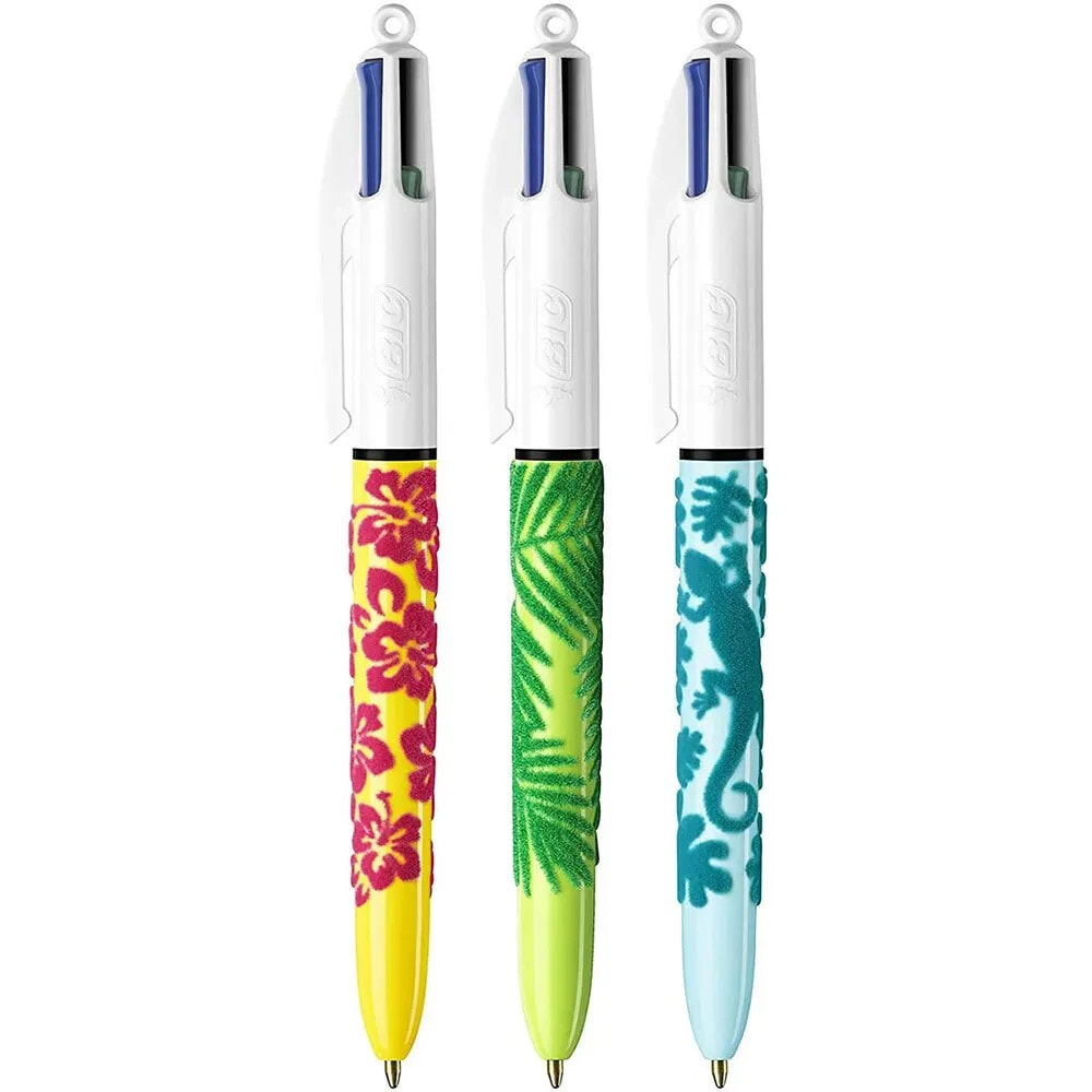 BIC 4 Colours Velours Pen 12 Units