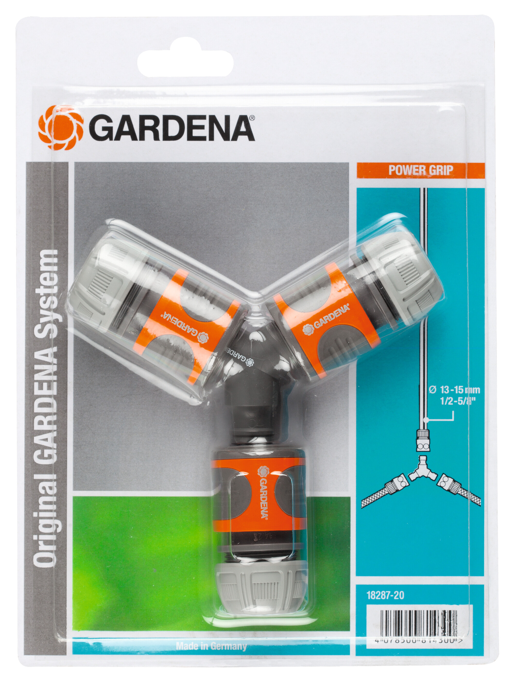 Gardena 18287-20 фитинг для шлангов Серый, Оранжевый 1 шт