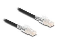 RJ45 Netzwerkkabel Cat.6a S/FTP mit Secure Clips Set 1 m schwarz - Cable/adapter set - Network