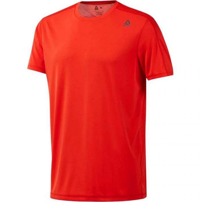 Мужская футболка спортивная красная однотонная  Reebok workout shirt Tech Top M DP6162