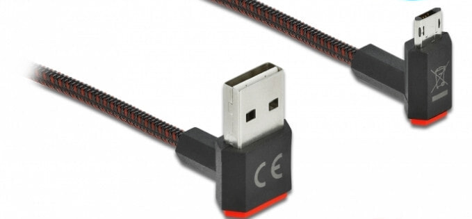 DeLOCK 85265 USB кабель 0,5 m 2.0 USB A Micro-USB B Черный