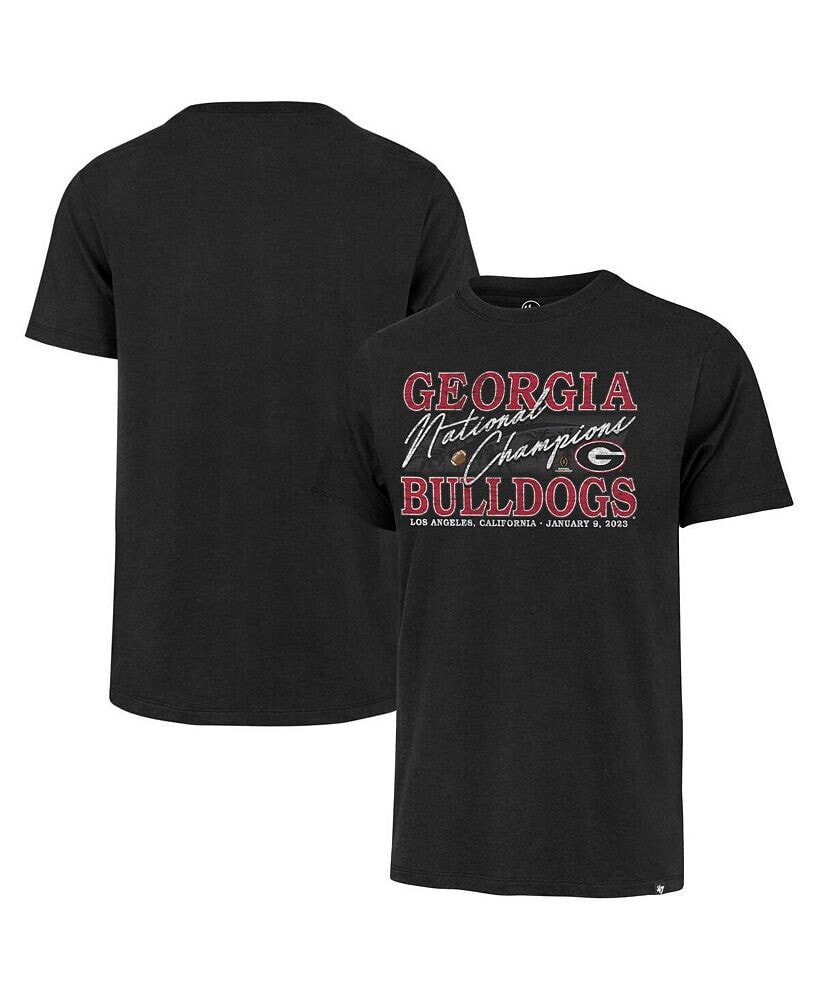 Men's Black Georgia Bulldogs College Football Playoff 2022 National Champions Script T-shirt