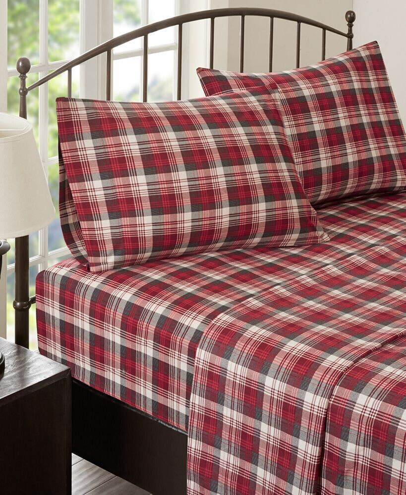 Woolrich printed Flannel 4-Pc. Sheet Set, King