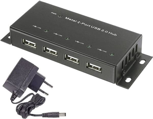 RF-4830984 - USB 2.0 Micro-B - USB 2.0 - 480 Mbit/s - Black - Metal - AC