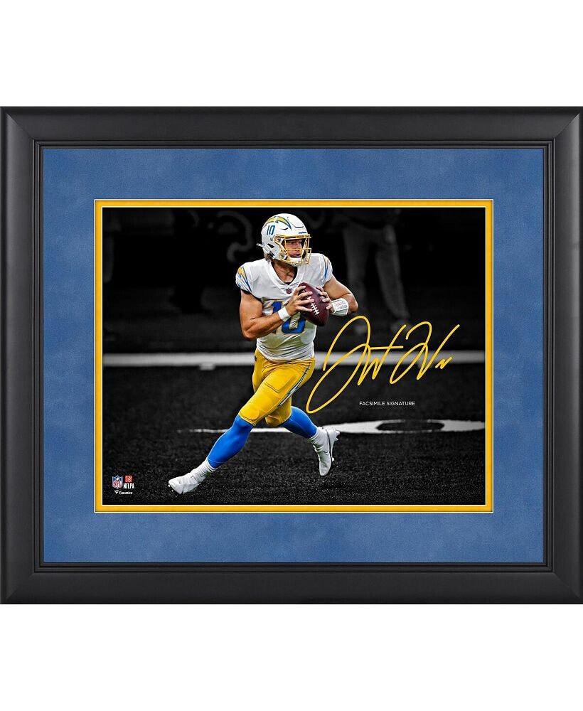 Fanatics Authentic justin Herbert Los Angeles Chargers Framed 11