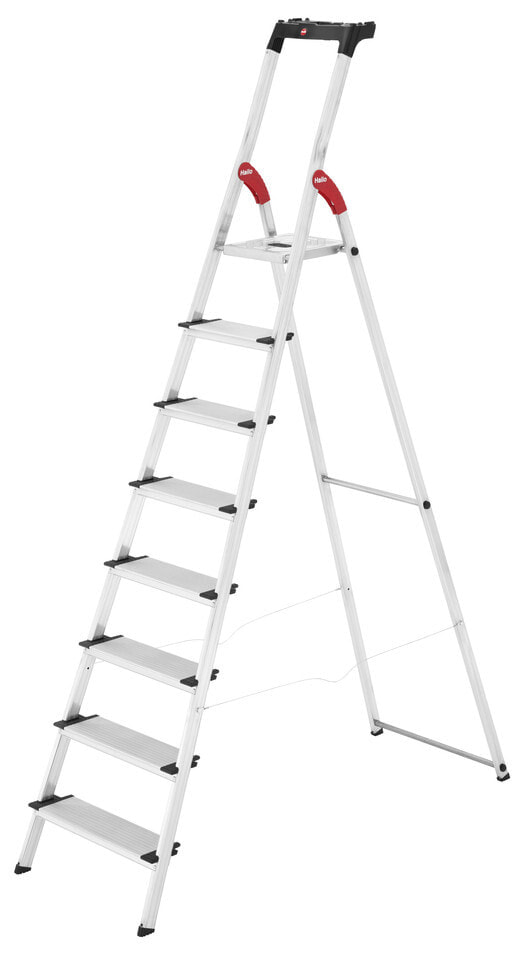 Hailo XXL Лестница-стремянка (со ступенями) Алюминий, Черный, Красный 8040-807