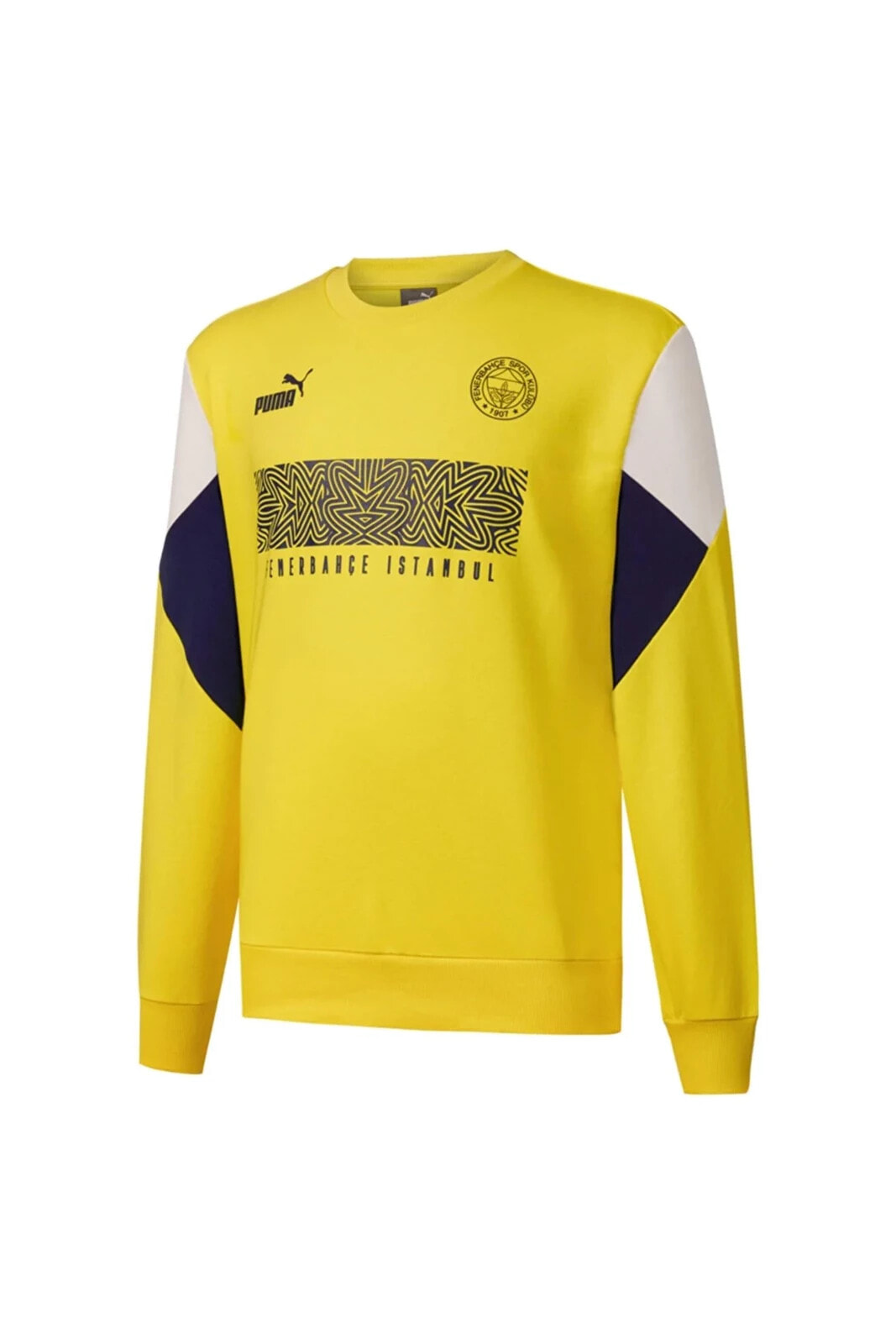 Fenerbahçe Erkek Sarı Futbol Sweatshirt 76703201