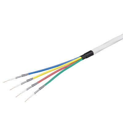 Goobay 120 dB SAT Coaxial Cable - 4x Shielded - 100 m - Coaxial - Coaxial - White