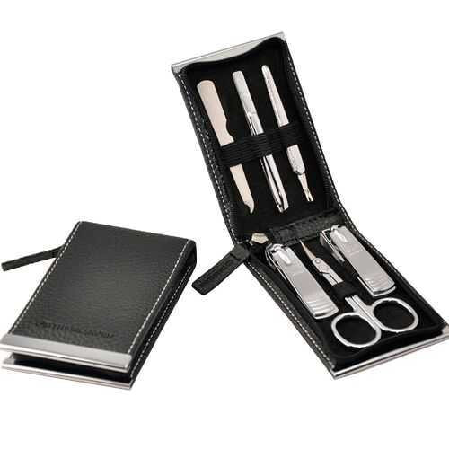 Инструмент для маникюра или педикюра Three Seven Manicure set Black - 6 tools