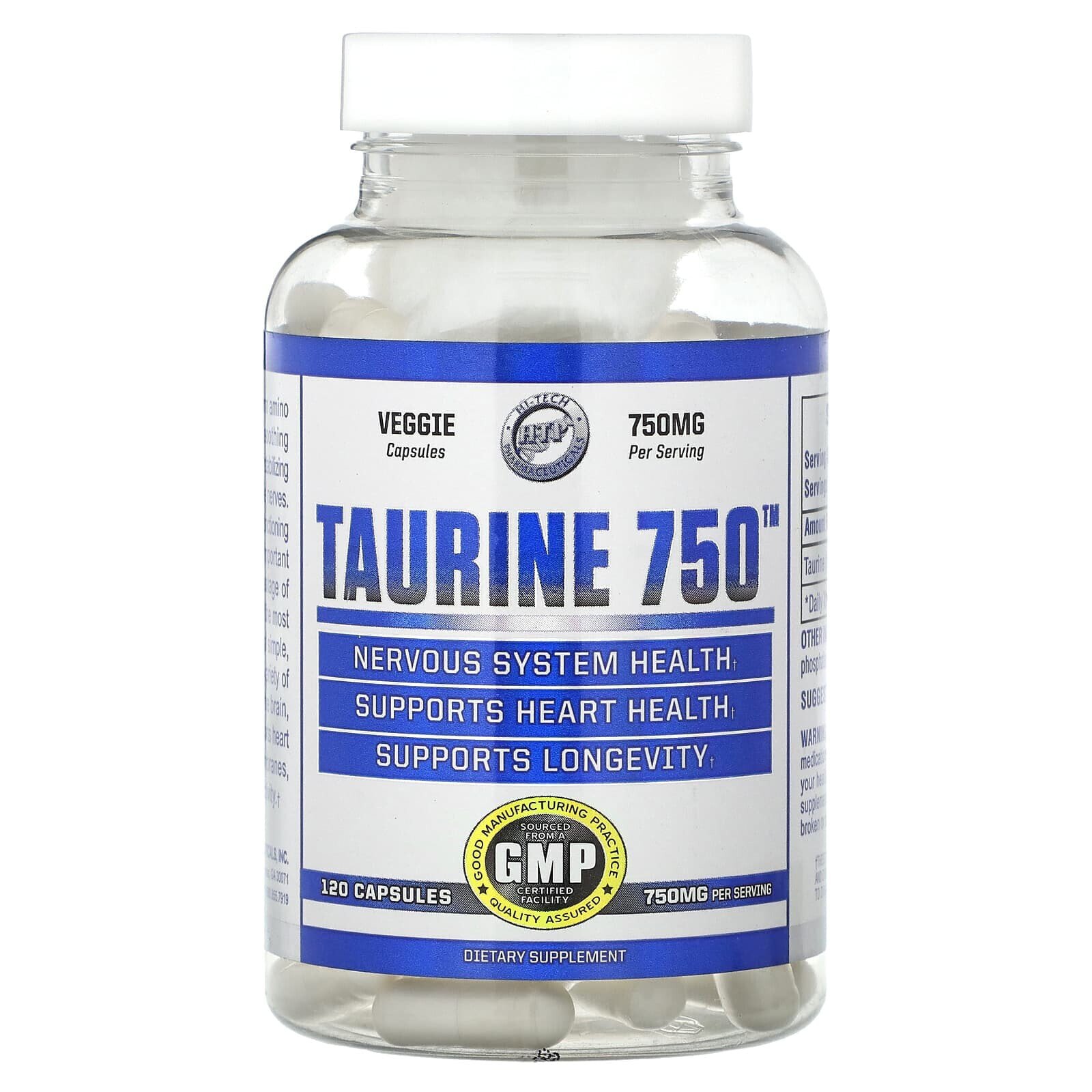 Taurine 750, 750 mg, 120 Capsules