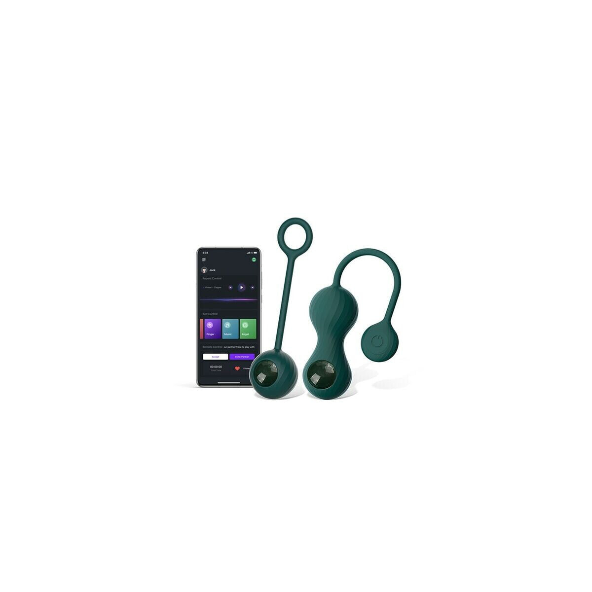 Weighted Kegel Training Kit Magic Motion Duo Green